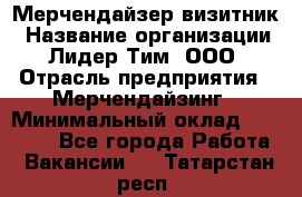 Мерчендайзер-визитник › Название организации ­ Лидер Тим, ООО › Отрасль предприятия ­ Мерчендайзинг › Минимальный оклад ­ 23 000 - Все города Работа » Вакансии   . Татарстан респ.